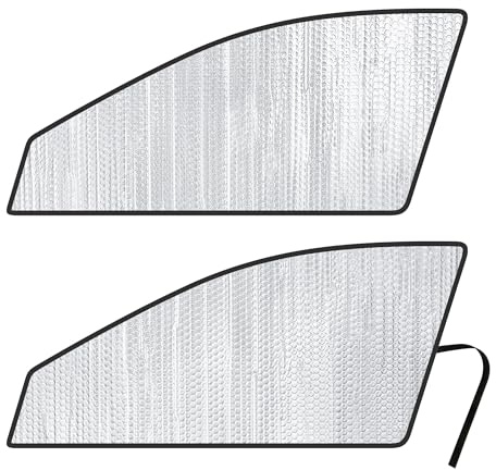 Side Window Front Seat Reflective Sunshade Custom Fit for 2018 2019 2020 2021 2022 2023 2024 2025 Audi Q5 SQ5 SUV (Not for May 2025 and Newer Models), Premium, Premium Plus, Prestige