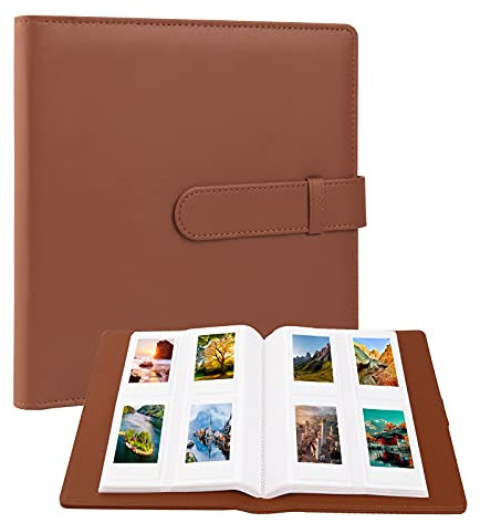Rekeen 320-Pocket Photo Album for Polaroid 2x3 & Instax Mini Photos, Brown