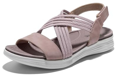 JOMIX Sandales Sport Femme Sandales Femme Chaussures de Randonnée Femme Confortable pour Extérieur