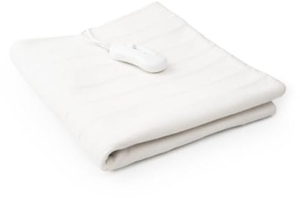 InnovaGoods Calientacamas Eléctrico Individual 60 W, Manta electrica Tipo cubrecolchón eléctrico, Manta Calefactor con 3 Niveles de Temperatura, Mantas para Cama Grosor Aprox. 0,5 cm. 80x150cm.