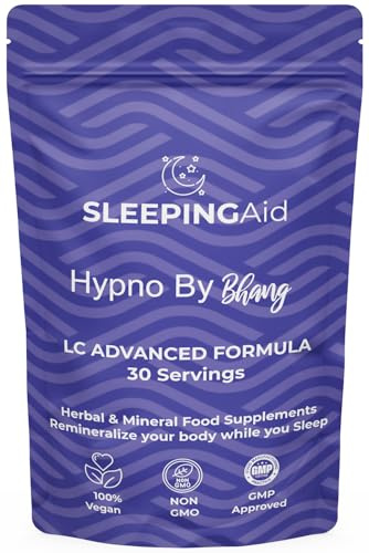 30 Sleeping Pills Hypno by Bhang Sleeping Tablets - Herbal Sleep Aid Supplement for Deep, Restful Sleep Supports Nights of Restful Sleep for Adults - Natural Sleep Support for Better Sleep Quality