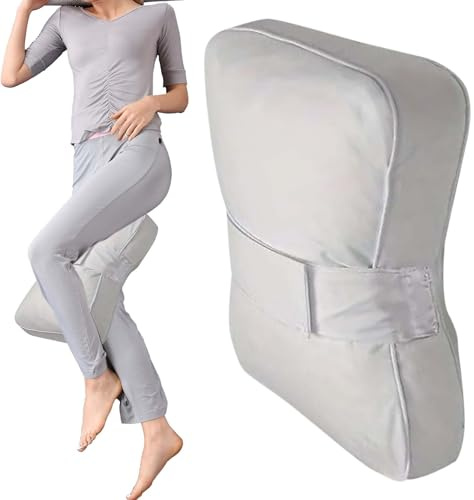Cuscino per ginocchia per chi dorme sul fianco, cuscino ortopedico per letto, cuscino di supporto ergonomico, design traspirante in memory foam con cinghia regolabile, soluzione di sollievo per la