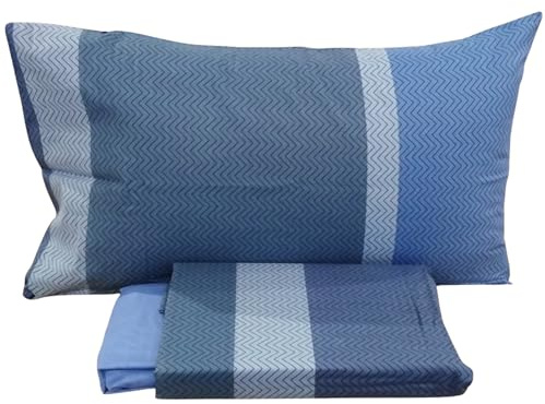 Bassetti Set Lenzuola Una Piazza e Mezza Cotone Completo Letto composto da Lenzuolo Sopra + Sotto e 1 Federa Nostalgia B1