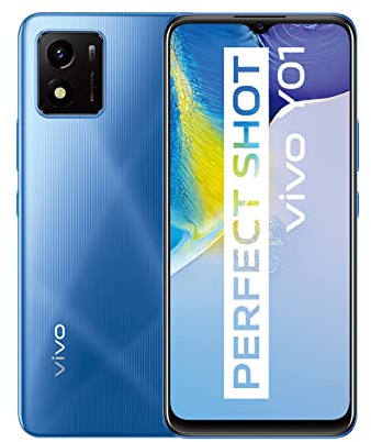 VIVO Y01 Smartphone, Akku 5000 mAh, 6,51 Zoll Halo FullView, 13 MP Rückkamera, Gesichtserkennung, 3D Slim, Funtouch OS 11.1, 3+32 GB