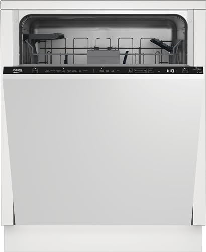 Beko HygieneIntense™ BDIN38440 Fully Integrated Full Size Dishwasher - Black Control Panel with Fixed Door Fixing Kit - C Rated