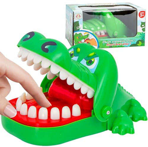Aheagou Spielzeug Krokodil Zähne,Krokodil Spiel für Kinder Zähne,Krokodil ZähneSpielzeug Klein Krokodil Zähne Spielzeug für Kinder, Familienspiel, Partyspiel, für Mädchen & Jungen, Geschenk