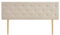 IDIMEX Kopfteil LULINE mit Holzbeinen 160 cm in Beige – Polster Kopfteil für Doppelbett mit hochwertigen Zierknöpfen & elegantem Stoffbezug