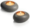 Tescoma Teelichthalter FANCY HOME Stones 2 St., grau