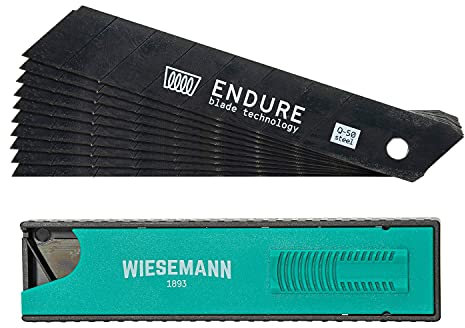 10 Lame da taglio 100 x 18 x 0,5mm da WIESEMANN 1893 I Standardizzato per tutte le frese comuni I Dalla serie ENDURE I Con pratica scatola I 81598