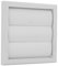 Vents 4 inch Grey External Gravity Grille Air Vent Cover 100 mm Extractor Fan Back Draught Shutter Covers Ducting Tumble Dryer Bathroom Outside Wall Ventilation Hose Duct Grill