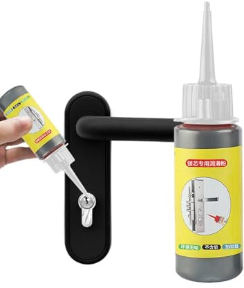 Smileshiney Graphitschmiermittel | 60 ml Graphit-Langzeitschmiermittel ohne Staub | Haushaltsreparaturzubehör für Fensterführungen, Schlüssel, Türführungen, Autoschlösser, Lager, Türschlossscharniere