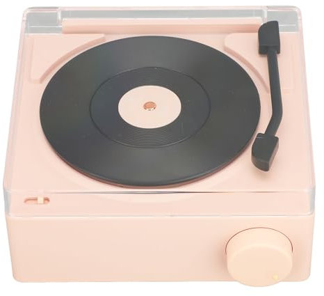Tourne-Disque Bluetooth, Platine Vinyle Vintage Classique, 3 Modes, pour Téléphones, Tablettes, Ordinateurs Portables, pour Le Divertissement et la Décoration de la Maison (Pinks)