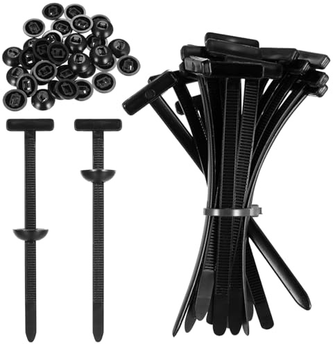 100 Piezas Bridas Universales Autoblocantes, Bridas de Nylon Resistentes a UV para Reparaciones de Auto, Hogar y Bricolaje - Negro