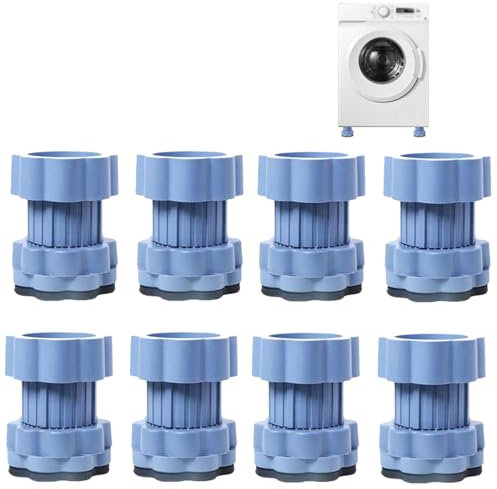 Coussin Rehausseur Universel for Socle De Machine À Laver, Base Antidérapante Absorbant Les Chocs, Résistante À L'humidité Et Silencieuse(8pcs)
