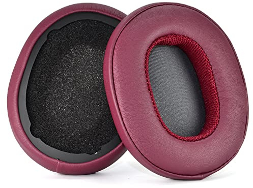 Crusher Evo Ohrpolster, Ersatz-Ohrpolster, kompatibel mit Skullcandy Crusher Wireless Crusher Evo Crusher ANC Hesh 3 Kopfhörern, Headset-Ohrpolster, Ohrmuscheln, Reparaturteile, Dunkelrot
