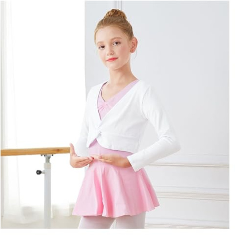 Scaldacuore Danza Bambina Top da balletto Maglione da balletto Maglia da balletto Top da danza for ragazze Maglieria Calda giacca da ginnastica for danza classica Top coat da ballo Top avvolgente for