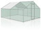 Lospitch Freilaufgehege Hühnerstall XXL 3x4x2m mit Schloss, Verzinkter Stahl Kleintierstall Voliere Outdoor Geflügelstall, für Hühnerkäfig Kleintiere Haustierkäfig Hasengehege