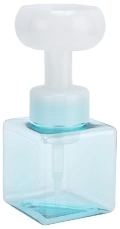 Flacone in Schiuma a Forma di Fiore da 250ml, Dispenser di Sapone a Forma di Fiore Contenitore in Schiuma Riutilizzabile Barattolo di Sapone Liquido per Bagno e Cucina(bianco)