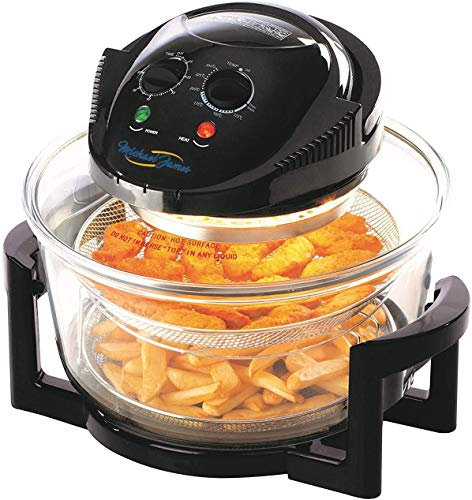 Michael James Large Premium Black 17L Halogen Convection Oven Cooker Air Fryer 1400W Includes Accesory Pack