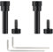 QC35 Hinge Screws Metal Hinge Swivel Screw AHBTEYM Hinge Pins Replacement Parts Accessories with 2 x Screwdrivers Compatible with Bose QuietComfort 35 II/QC45/QC25 Headphones (Black)