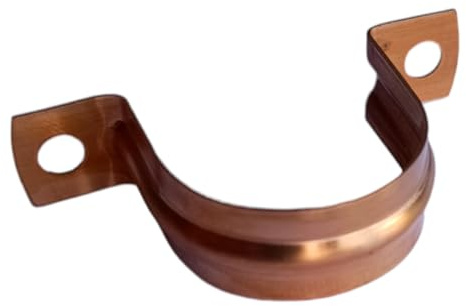 15mm Copper Pipe Saddle Clips - Pack of 10
