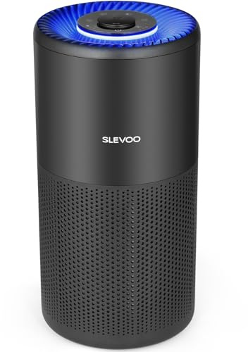 Luftreiniger für große Räume bis zu 102 m² ideal für Schlafzimmer in nur 1 Stunde, H13 True HEPA Luftreiniger reduziert effektiv 99,97% Rauch, Feinstaub und Tierhaare. Inklusive 4 Ersatz-Vorfiltern