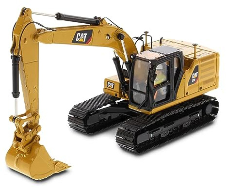Caterpillar Diecast Masters 85657 - Excavadora 4 Herramientas 323 Hex, Escala 1:50, Aprox. 9,5 x 3,4 x 4,6 cm, a Partir de 14 años