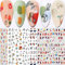 Yeahbo Nagelsticker Selbstklebend Graffiti, Abstrakte Nagel Sticker 3D Dame Gesicht Rosenblatt Nageldesign, Nail Art Stickers Set für Frauen Mädchen Maniküre DIY Nagelstudio
