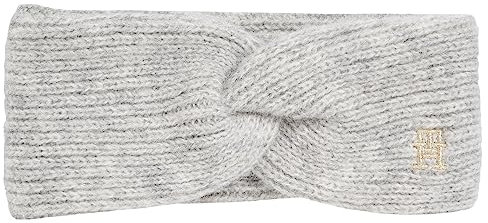 Tommy Hilfiger Damen TH Timeless Headband AW0AW15308 Hüte, Grau (Medium Grey Heather), OS