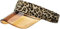HAWILL Sonnenvisier Sonnenhut Damen Leoparden Druck Visor Cap Sport Sonnenschutz Strand Sonnenblenden Hut 80er Jahre UV-Schutz Kappe mit Klettverschluss Freizeit Sommer für Golf Tennis Pokerpartys