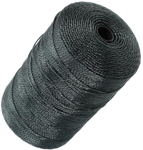 Luxshiny Hilo de Nailon Trenzado para Pesca Alta Resistencia al Desgaste y Precisión, Cuerda Multiusos para Reparación de Redes y Calzado en Pesca al Aire Libre