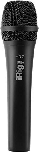 IK Multimedia iRIG Mic HD 2 - High-Resolution Microphone for iOS and Mac, Sound, Professional Recording, Compatible with iPhone, iPad, Mac and PC