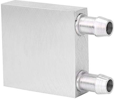 Water Cooling Block 40 * 40mm/ 40 * 80mm/ 40 * 120mm/ 40 * 160mm/ 40 * 200mm Aluminum for Liquid Water Cooler Heat Sink System Silver for CPU Graphics Radiator Heatsink(40 * 40 * 12mm)