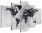 murando - Quadro Cemento 200x100 cm 5 Pezzi - Stampa su Tela Strutturata XXL Grande - Quadri Moderni Componibili Camera da Letto Matrimoniale - Stampe da Parete Arte - Continenti k-A-0431-b-m