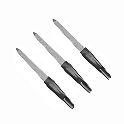 Nagelfeile, 14.8cm Hochwertige Saphirnagelfeile Doppelseitige Emery Boards Fein Grob Maniküre und Pediküre