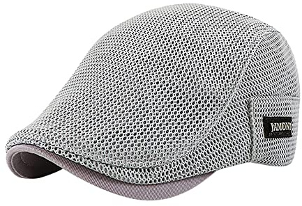 MILAX Boina para hombre de invierno suave a cuadros transpirable invierno cálido Comfort Beret boina gorra deslizante Gatsby gorra de visera Newsboy Flat Cap, Zz04#Gris, Talla única
