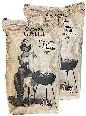 H-O Cool Grill Premium Grill Holzkohle 6kg (2x3kg)
