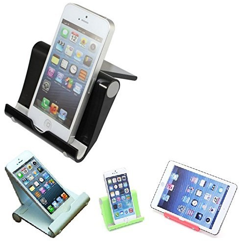 K-S-Trade Compatibile con Infinix Note 30 5G Supporto da Tavolo Dock Nero, Forte, Leggero E Compatto Multi-Angolo Basamento Smartphone Fold-up Stazione