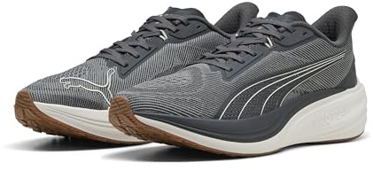 Puma Chaussures de Course Unisexes Darter ProRoad, Gris Echo Blanc Chaud, 42 EU