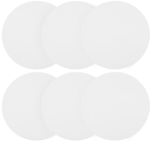 NUOBESTY Set De 6 Lienzos Redondos De 8 Pulgadas Para Pintura Al Óleo Tableros De Lienzo Resistentes Para Artistas Estudiantes Y Aficionados Ideal Para Manualidades Y Regalos Diy
