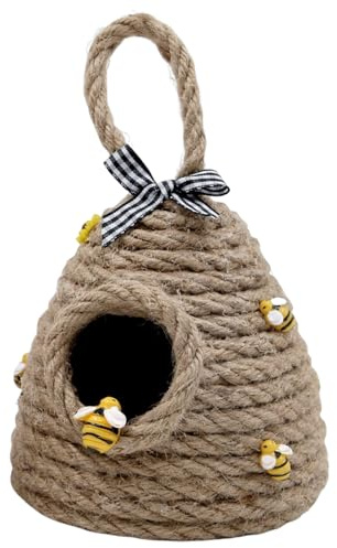 Tyinerc Colgante de Hecho a Mano, decoración de Colmenas Hechas a Mano, de Colmena de Abejas Hechos a Mano | Decoraciones de Bandeja de Varios Niveles, Figura de Miel para