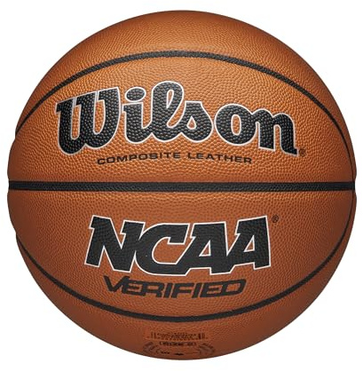 WILSON NCAA Verified Indoor/Outdoor Basketball - Brown/Black, Size 7-29.5