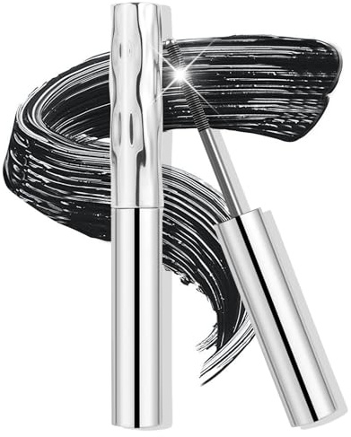 BUTBU Mascara, Washable Metal-Mascara, Schwarz Extra Slim Super Curling Voluming Eyelash, Borstenlose Metallwimpernbürste, 3D Curling mascara, Wimperntusche für Dichte, für Volumen & Definition