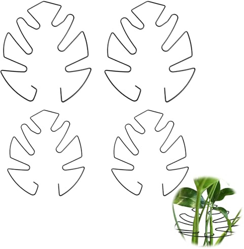 GIEEU Monstera - Supporto per piante rampicanti, 4 pezzi, stabilizzatore Monstera per la coltivazione verticale verticale, accessori per piante per mantenere una crescita fiorente