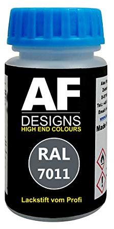 Alex Flittner Designs Pennarello per vernice RAL 7011, grigio ferro opaco, 50 ml, ad asciugatura rapida, acrilico