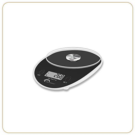 LB Office HBP 900 Letter Scales Tempered Glass Black