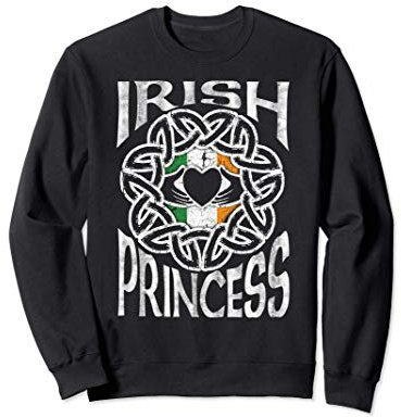 Irish Princess Celtic Knot Claddagh Ring St. Patrick's Day Felpa