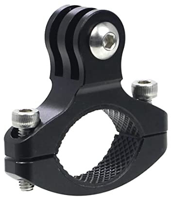 FEICHAO Motorcycle Bike Handlebar Clamp O Type Roll Bar Mount Holder 18.5-33mm Compatible with Gopro 10 9 8 7 6 and Other Action Camera (0.79-1.18inch)