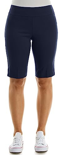 Zac & Rachel Womens Pull On Millennium Bermuda Shorts, Navy Blazer, 18