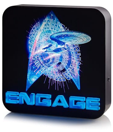 Numskull Offizielle Star Trek 3D-Logo Schreibtischlampe Wandlicht für Schlafzimmer, Büro, Zuhause, Studium, Arbeit - Offizielles Star Trek Merchandise